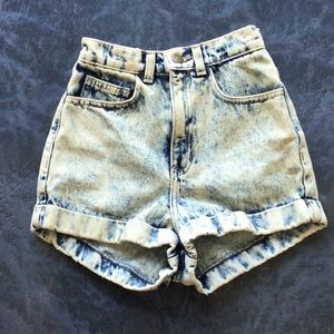 American Apparel High Rise Acid Wash Shorts 24